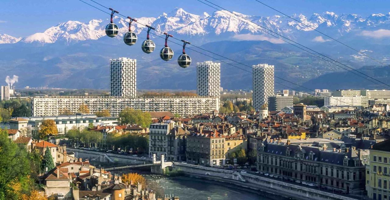 Apartament Logement Entier Grenoble Avec Vue Sur La Bastille Zewnętrze zdjęcie